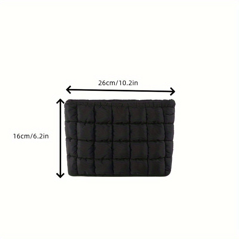 Puffy Quilted Clutch Bag