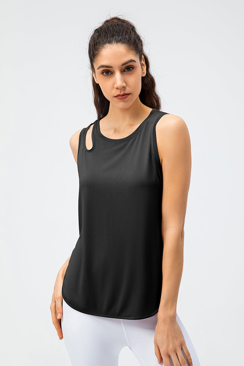 Shoulder Hollow-Carved Tank Tops for Stylish Summer Wear