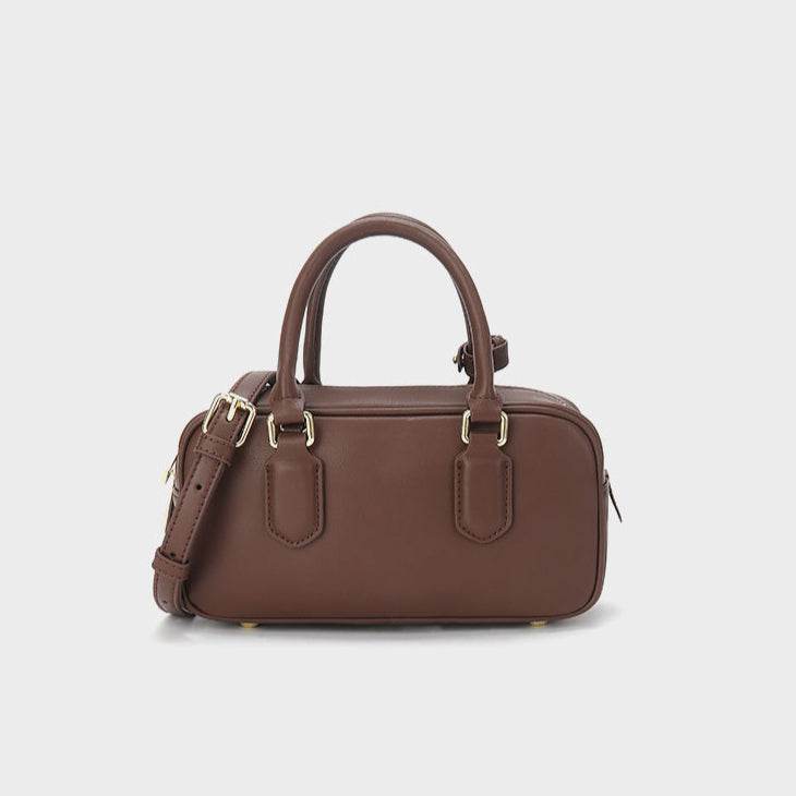 Retro Leather Handle Shoulder Bag | Classic Style with Modern Flair