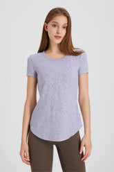 Back Cutout Twist Knot Short Sleeve T-Shirt