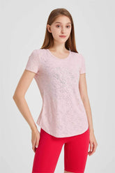 Back Cutout Twist Knot Short Sleeve T-Shirt