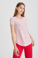 Back Cutout Twist Knot Short Sleeve T-Shirt