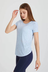 Back Cutout Twist Knot Short Sleeve T-Shirt
