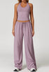 Activewear Wear with Tank Top and Wide Leg Lounge Pants