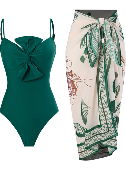 2-Piece Flattering Bow-Accent Swimsuits