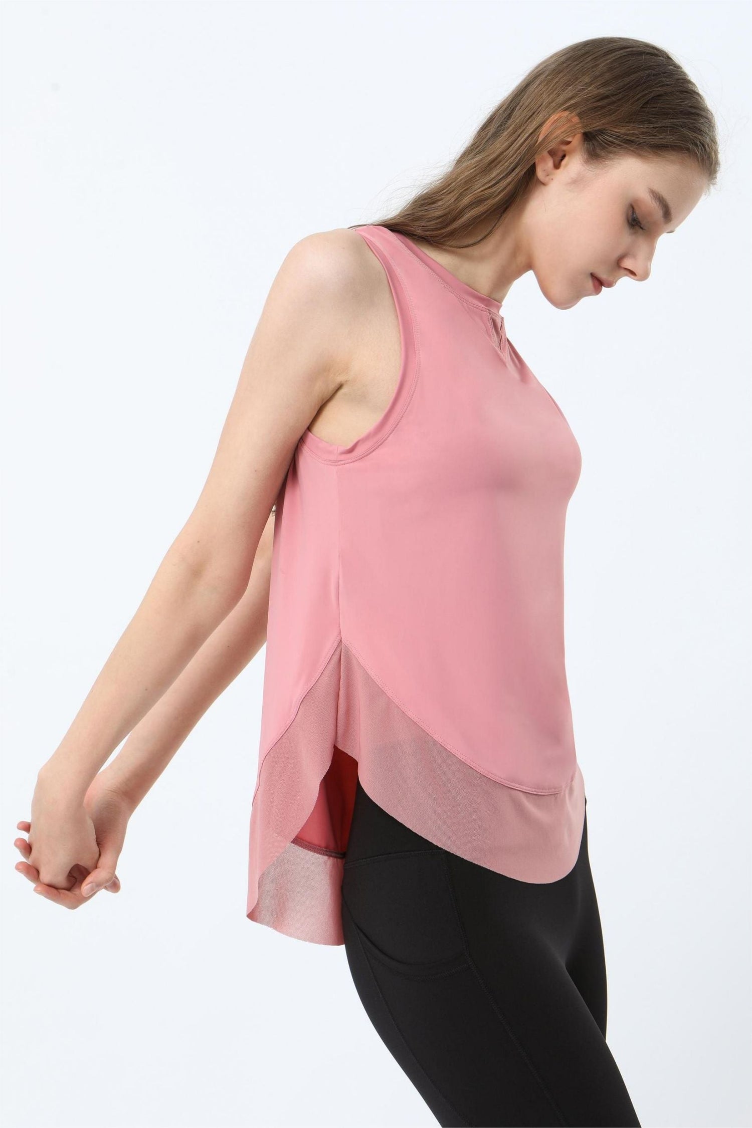 Breathable Mesh Panel Tank Top | Stylish &amp; Comfortable Activewear