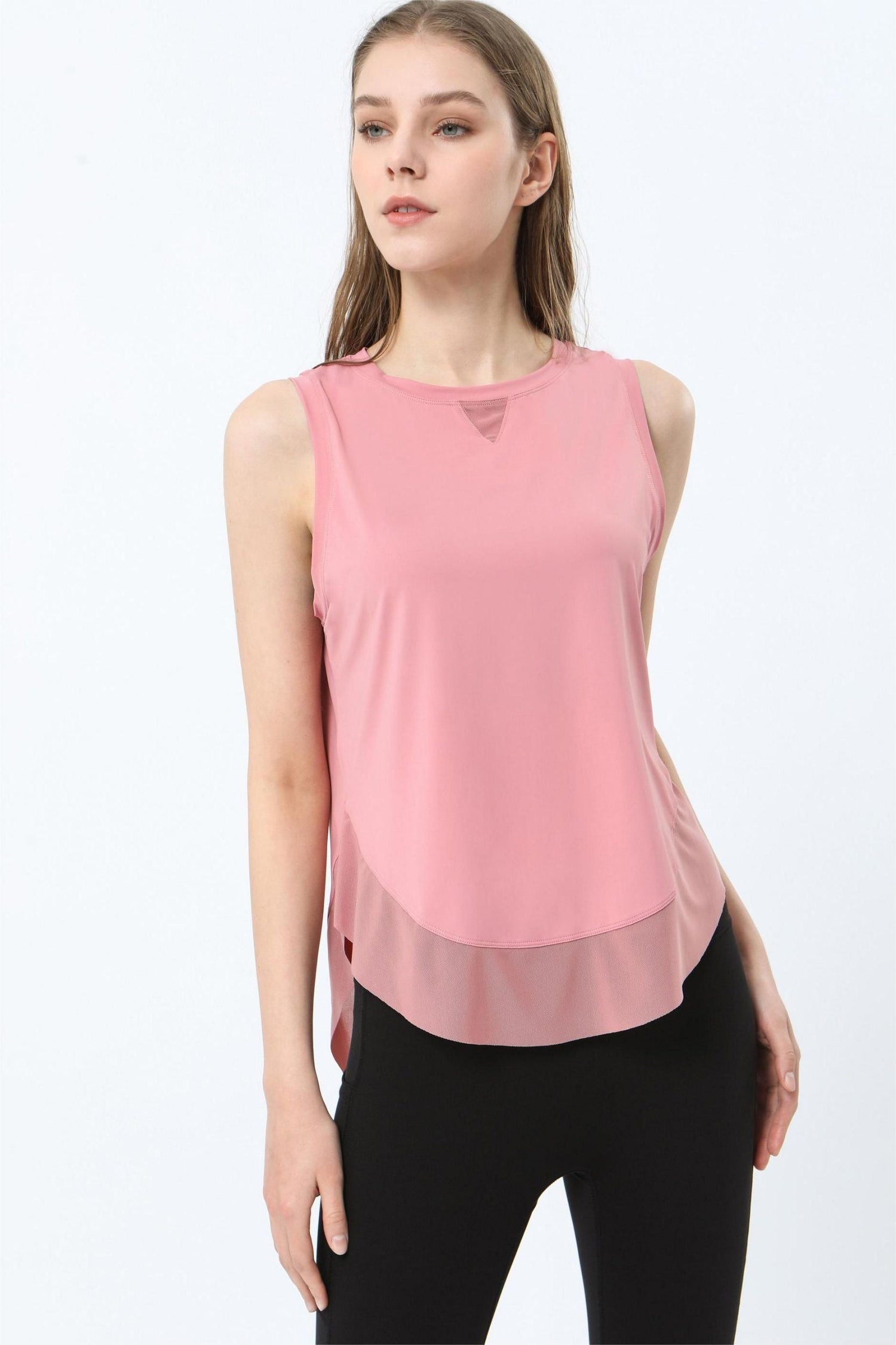 Breathable Mesh Panel Tank Top | Stylish &amp; Comfortable Activewear