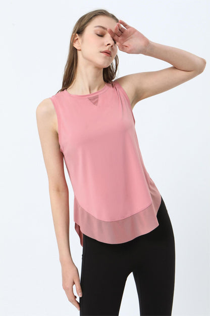 Breathable Mesh Panel Tank Top | Stylish &amp; Comfortable Activewear