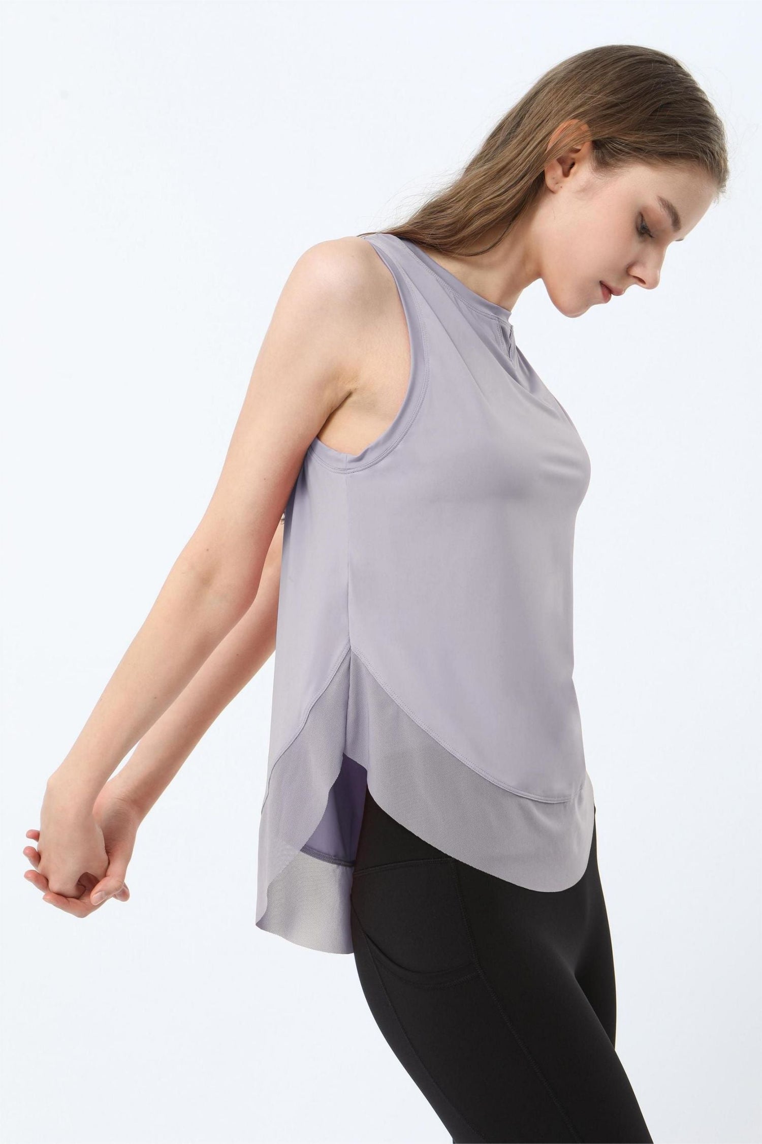 Breathable Mesh Panel Tank Top | Stylish &amp; Comfortable Activewear