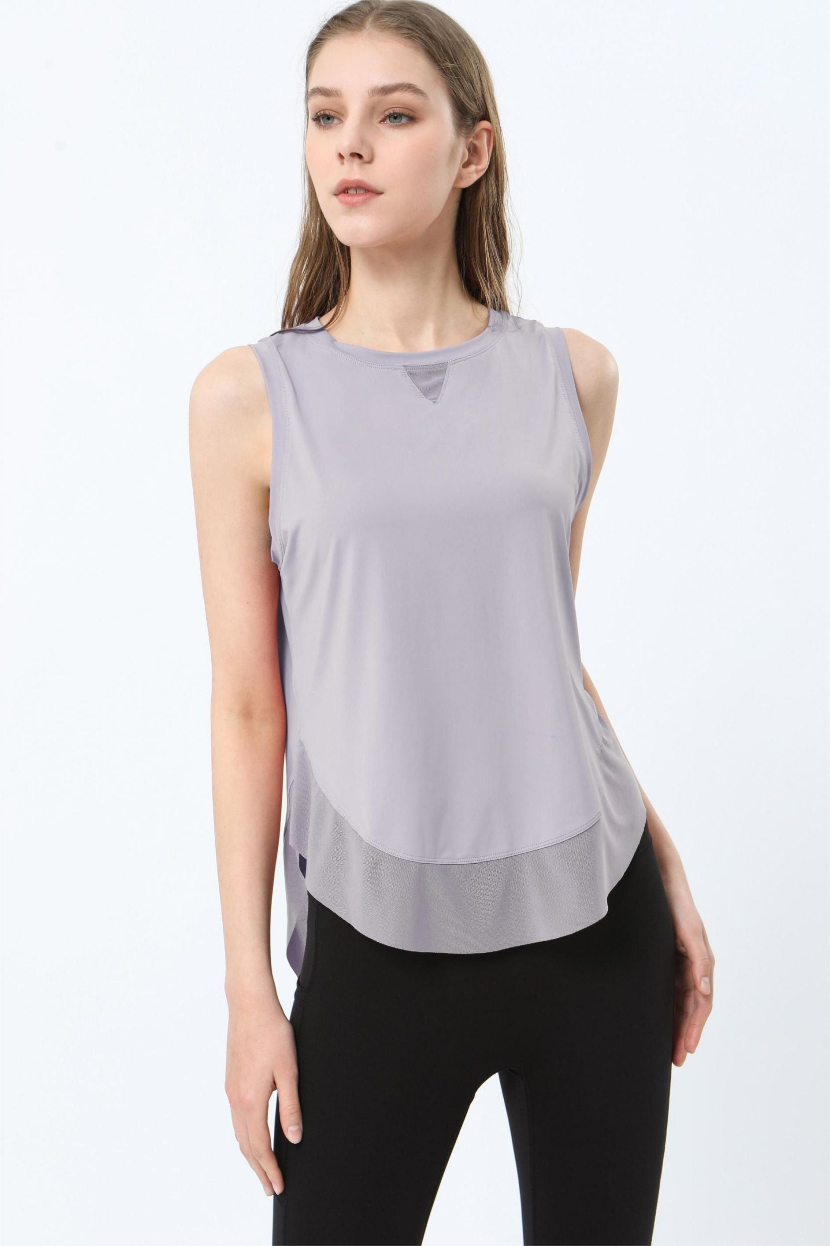 Breathable Mesh Panel Tank Top | Stylish &amp; Comfortable Activewear