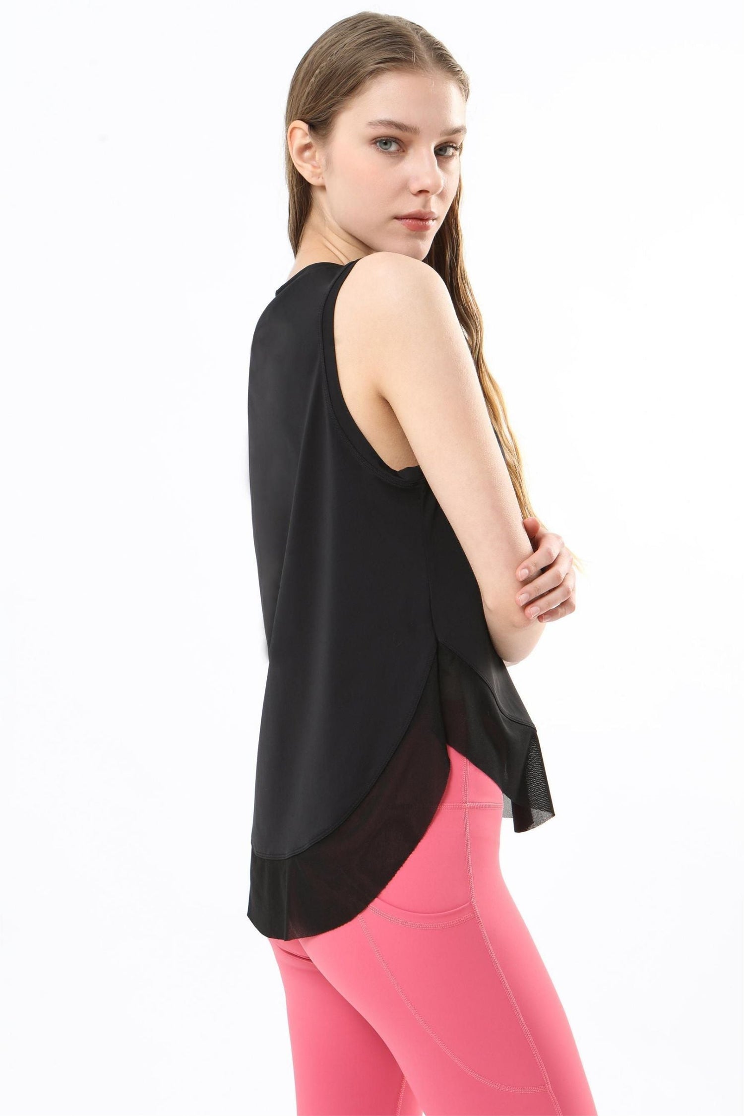 Breathable Mesh Panel Tank Top | Stylish &amp; Comfortable Activewear