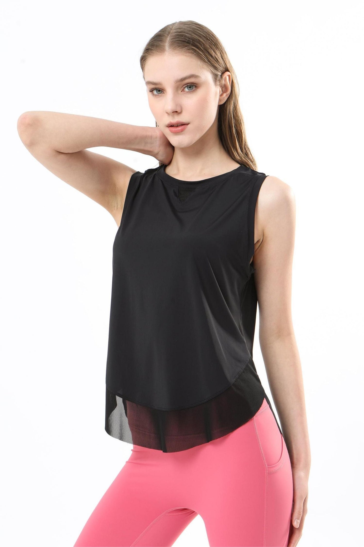 Breathable Mesh Panel Tank Top | Stylish &amp; Comfortable Activewear