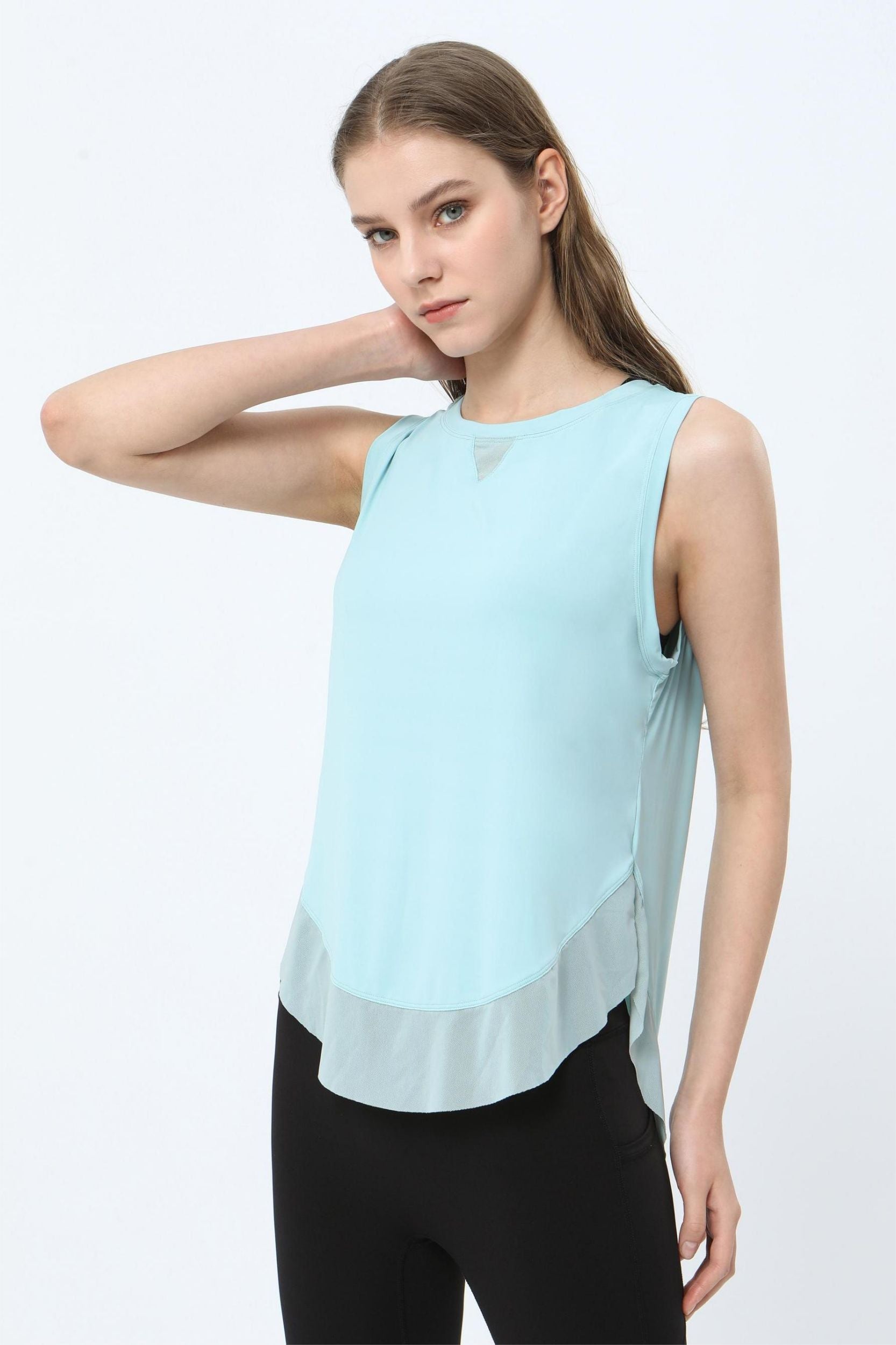 Breathable Mesh Panel Tank Top | Stylish &amp; Comfortable Activewear