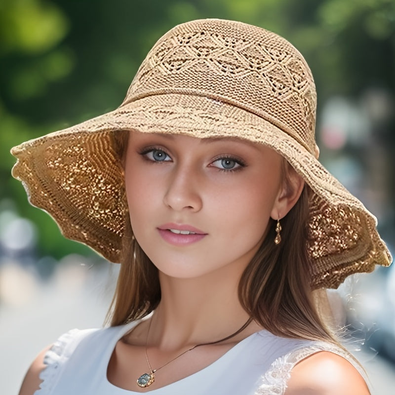 Large Brimmed Beach Hat