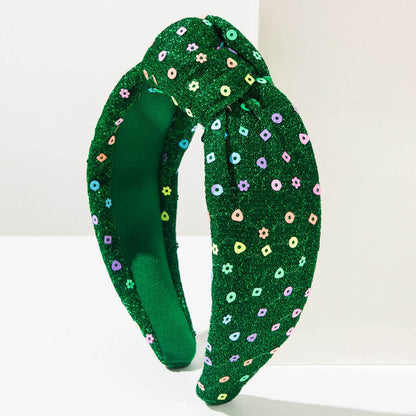 Christmas Wide Headband Snowflake Knotted Hair Accessories