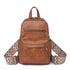 Retro Solid Color PU Leather Backpack | Stylish and Functional Design