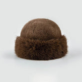 Faux Fur Winter Bucket Hat Fuzzy Fluffy Warm Hat