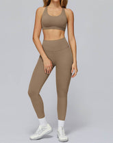 Athletic Wear with Cross Back Strappy Sports Bra and Legging