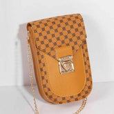 Geometric Pattern Crossbody Phone Bag