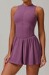Zipper Tennis Dress with Short and Pocket
