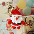 Hand knitted Santa Claus Bag Keychain