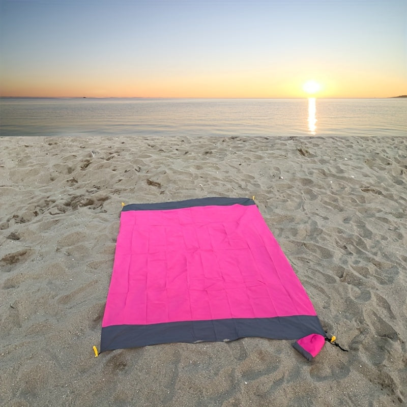 Striped Sand-Free Waterproof Beach Mat