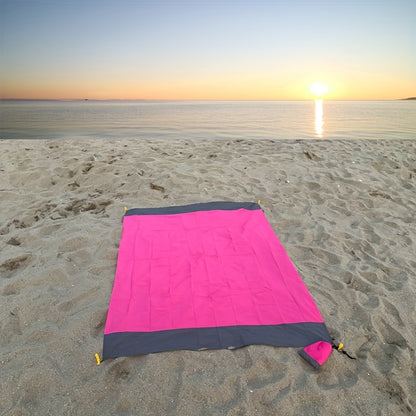 Striped Sand-Free Waterproof Beach Mat