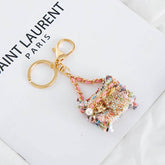 Cute Metal Mini Handbag Shape Keychain