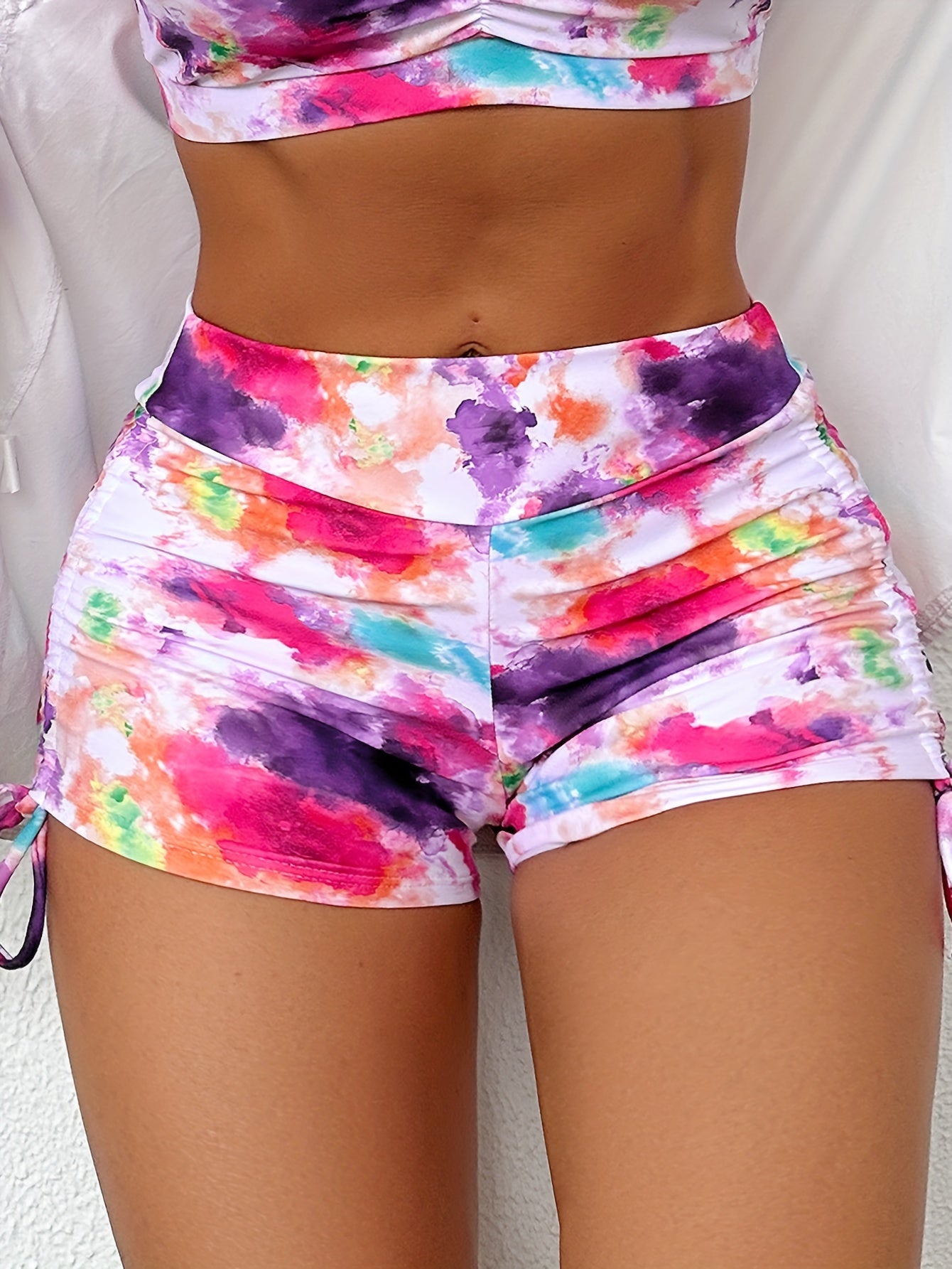 Trendy Tie Dye Swim Shorts