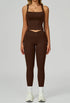Activewear Set with Wide Strap Tank Top and Legging