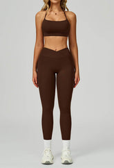 Activewear Set with Cross Back Bra and Legging