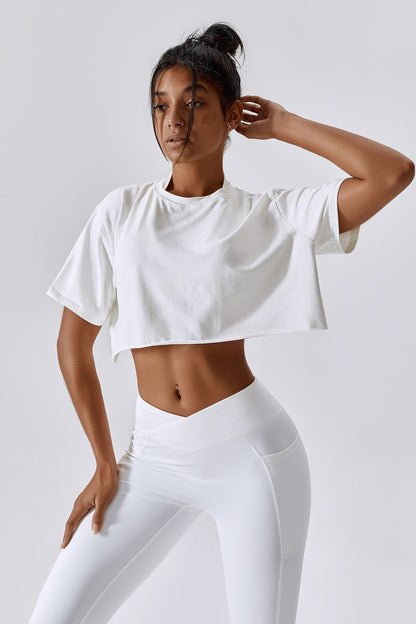 Cropped Oversized Fit T-Shirt | Trendy &amp; Comfortable Casual Wear