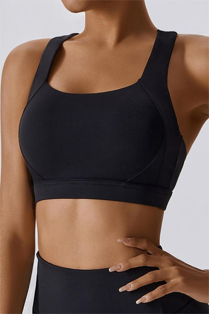 Crossover Back Bra Top – Stylish &amp; Supportive for Active Wear