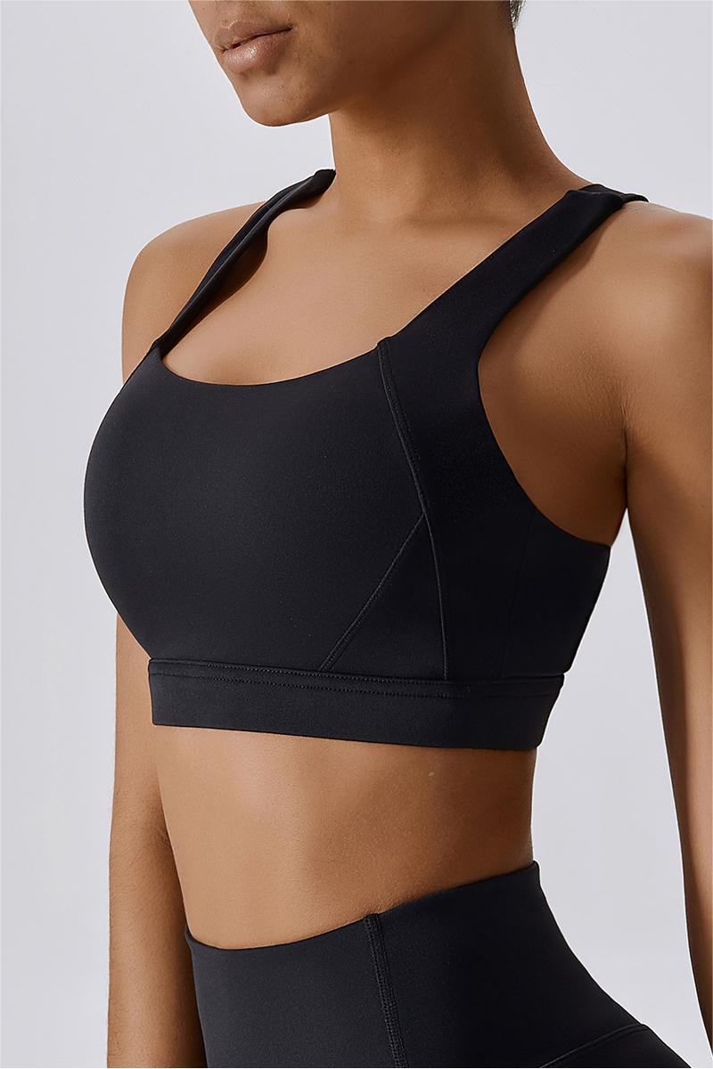 Crossover Back Bra Top – Stylish &amp; Supportive for Active Wear