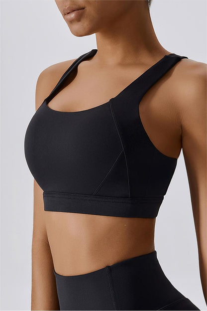 Crossover Back Bra Top – Stylish &amp; Supportive for Active Wear