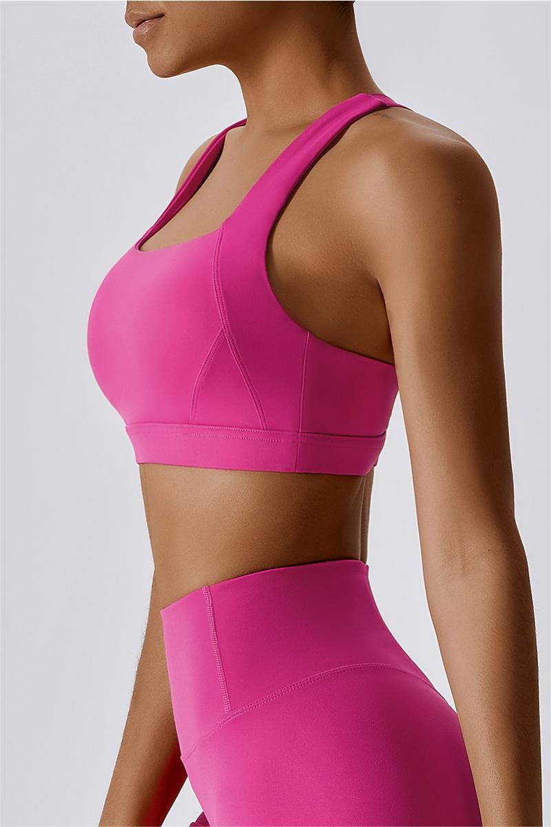 Crossover Back Bra Top – Stylish &amp; Supportive for Active Wear