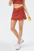 Crossover Tennis Skirt with Built-In Shorts - Stylish & Functional