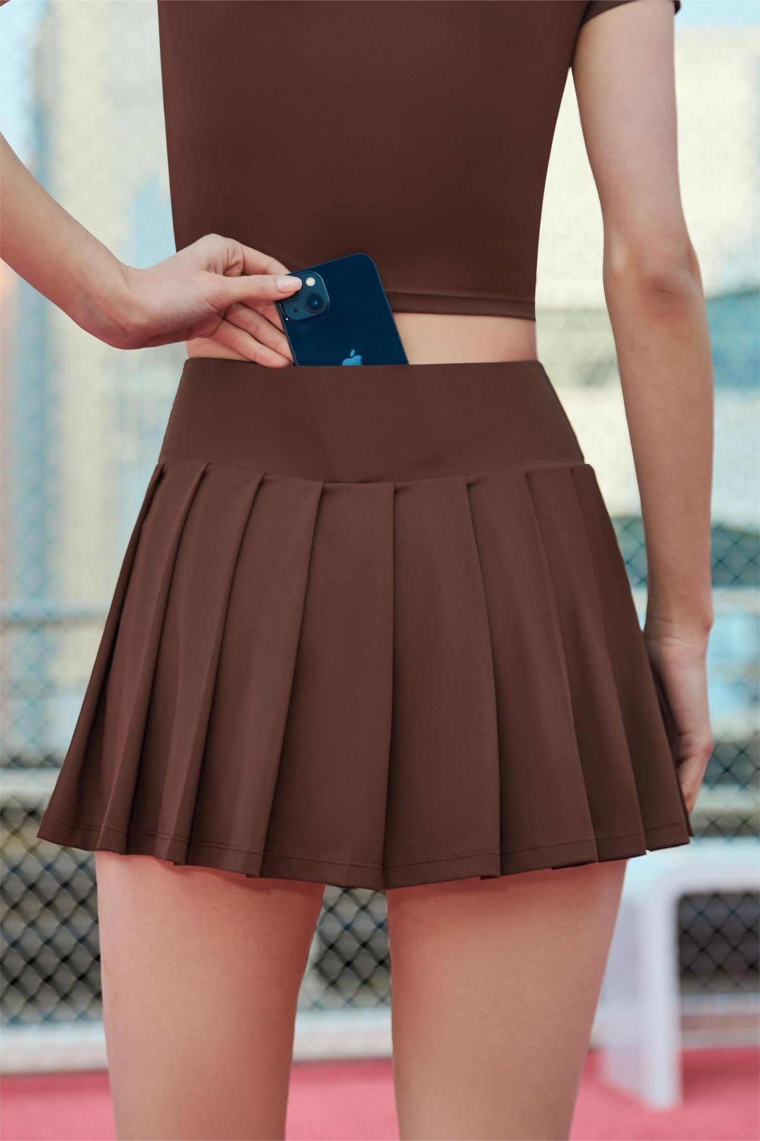 Crossover Pleated Tennis Skirt - Enjoy the Freedom of Movement