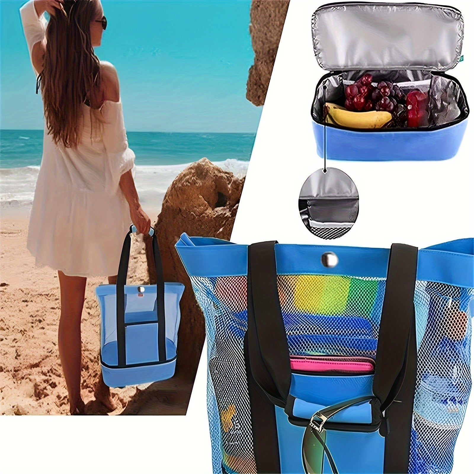 Minimalist Double Layer Beach Bag