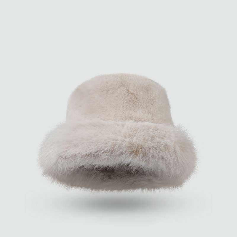 Plush Faux Fur Fluffy Bucket Hat | Luxuriously Cozy Winter Accessory