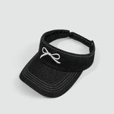Bow Sun Visor Empty Top Hat Summer Sun Tennis Hat