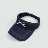 Bow Sun Visor Empty Top Hat Summer Sun Tennis Hat