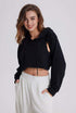 Women Cutout Crop Workout Hoodie: Trendy & Functional Activewear