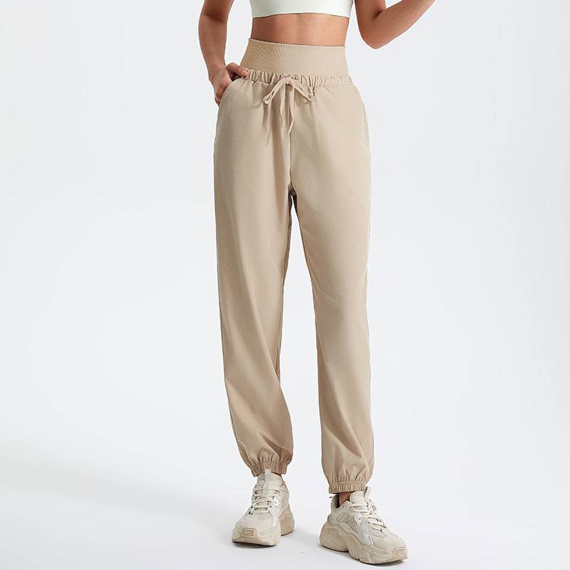 Casual High Waist Sweatpants | Adjustable Drawstring for Custom Fit