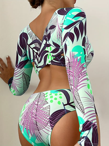 One-piece Long Sleeves Swimsuit