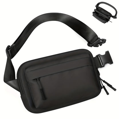 4-Zipper Waist Packs with Adjustable Crossbody Strap