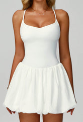 Cross Back Tennis Dresses with Short and Pocket