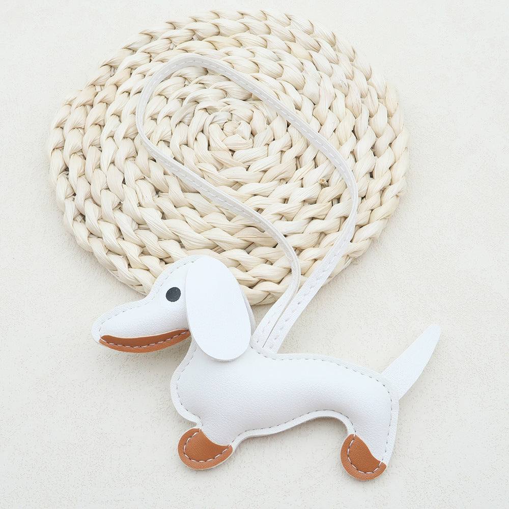 Cute Leather Dachshund Keychain | For Pet and Accessory Lovers