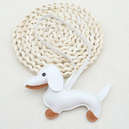 Cute Leather Dachshund Keychain | For Pet and Accessory Lovers