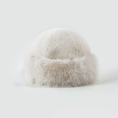 Faux Fur Winter Bucket Hat Fuzzy Fluffy Warm Hat